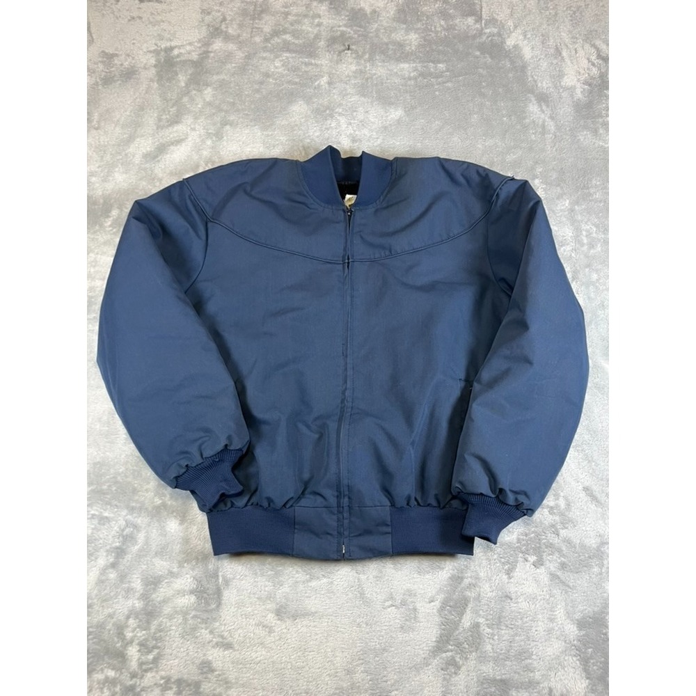 Mac Murray Jacket Mens XL Blue Vintage Sherpa Fleece Lined Full Zip Up
